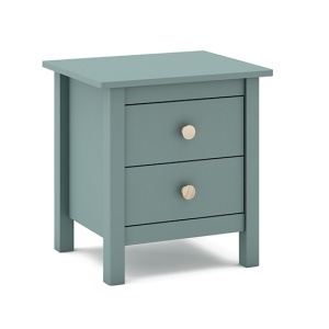Noptiera verde petrol din lemn Max The Home Collection