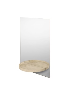 Oglinda dreptunghiulara crem din marmura 41x58 cm Symmetry Ferm Living