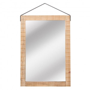 Oglinda dreptunghiulara maro din lemn 70x100 cm Carla LABEL51
