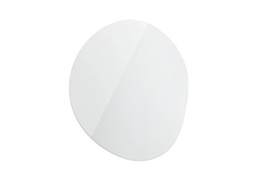 Oglinda ovala argintie din metal 76x87 cm Neo FEST