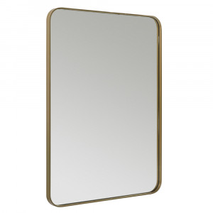 Oglinda patrata aurie din metal 60x80 cm Anastasia Thai Natura