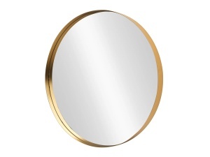 Oglinda rotunda aurie din metal 60 cm Portrait The Home Collection