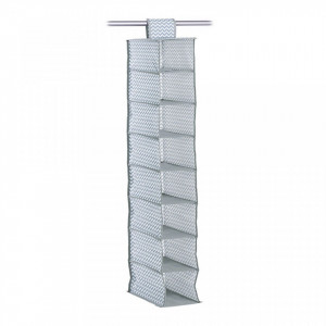 Organizator suspendabil gri/alb din fibre sintetice Kora Zeller