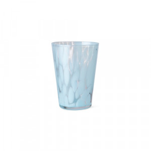 Pahar albastru deschis/transparent din sticla 270 ml Casca Ferm Living