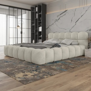 Pat bej din textil 180x200 cm Boston Boucle 2 Quiet Object