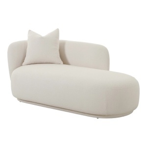 Pat de zi crem din textil 175 cm Mykonos House Nordic
