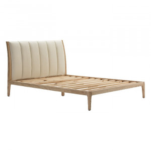 Pat maro/bej din piele ecologica 150x190 cm Kunia Thai Natura