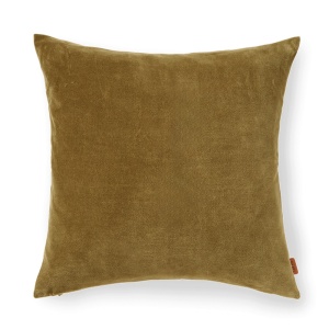 Perna patrata kaki din catifea 50x50 cm Senti Ferm Living