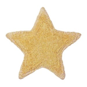 Perna pentru copii galben miere din bumbac 54x54 cm Stella Lorena Canals