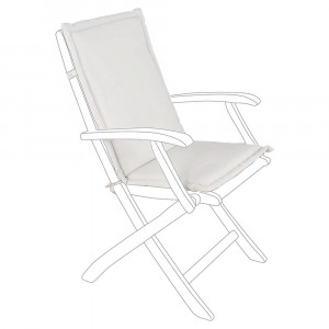 Perna sezut pentru exterior dreptunghiulara crem din fibre sintetice 45x94 cm Konjo Bizzotto