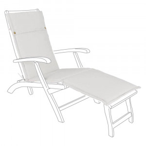 Perna sezut pentru exterior dreptunghiulara crem din fibre sintetice 50x176 cm Konjo Bizzotto
