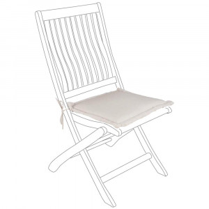 Perna sezut pentru exterior patrata crem din fibre sintetice 42x42 cm Kado Bizzotto