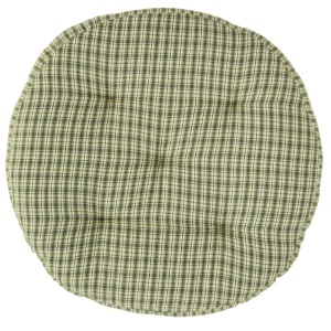 Perna sezut rotunda verde/galbena din bumbac 45 cm Baker Madam Stoltz