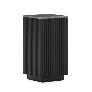 Piedestal maro inchis/negru din lemn 60 cm Fargo Thai Natura