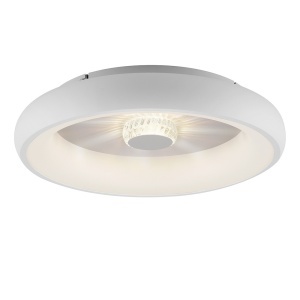 Plafoniera alba/gri din plastic Vertigo Zuma Line