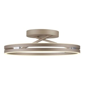 Plafoniera maro bronz din metal cu 2 LED-uri Pure Loop Zuma Line