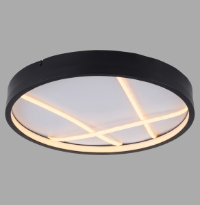 Plafoniera neagra din metal Mikado Zuma Line