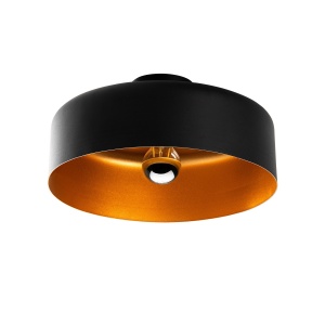 Plafoniera neagra din metal Vesta The Home Collection