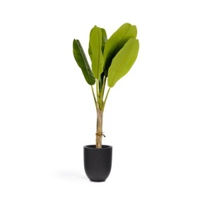 Planta artificiala cu ghiveci din ciment 160 cm Banana Kave Home