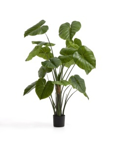 Planta artificiala cu ghiveci verde din fibre sintetice 185 cm Monstera Kave Home