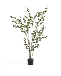 Planta artificiala cu ghiveci verde din fibre sintetice 210 cm Eucalyptus Kave Home