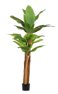 Planta artificiala cu ghiveci verde din plastic 240 cm Banana Bizzotto