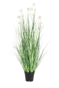 Planta artificiala verde/neagra din fibre sintetice 90 cm Allium Bizzotto