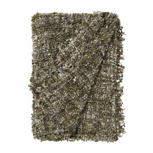 Pled verde army din textil 130x170 cm Ronja Boucle Cozy Living Copenhagen