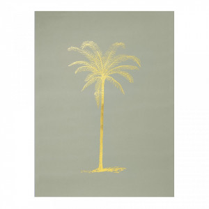 Poster verde din hartie 30x40 cm Palm Bloomingville