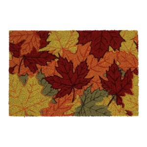 Pres intrare multicolor din fibre naturale 40x60 cm Leaves Esschert Design