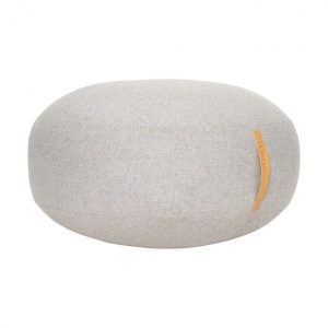 Puf rotund din textil gri 70 cm Mochi Hubsch