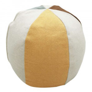 Puf rotund multicolor din bumbac 45 cm Eco-City Lorena Canals