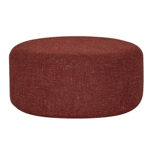 Puf rotund rosu din textil 70 cm Marshmellow Hubsch