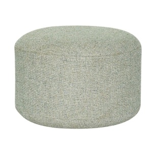 Puf rotund verde deschis din textil 52 cm Marshmellow Hubsch