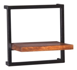 Raft din lemn maro 35 cm Almirah Sit Mobel