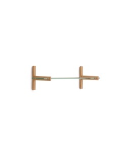Raft maro/transparent din lemn 90 cm Sitra Kave Home