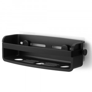Raft pentru baie negru din plastic 33 cm Flex Adhesive Umbra