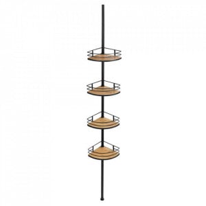 Raft pentru baie negru/maro din bambus 31 cm Dolcedo Wenko