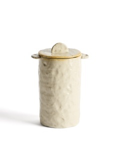 Recipient cu capac crem din ceramica 15x22 cm Belor Kave Home