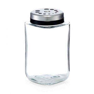 Recipient pentru condimente transparent/gri din sticla 190 ml Salma Zeller