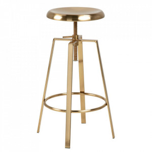 Scaun bar ajustabil auriu din metal Goose Quiet Object