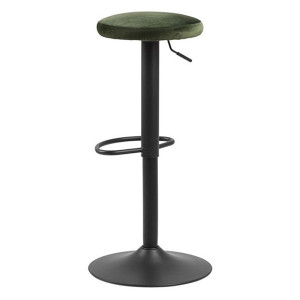 Scaun bar ajustabil din textil verde padure Finch Quiet Object