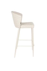 Scaun bar bej din textil Georgia Dutchbone