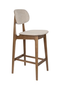 Scaun bar bej din textil Marais Dutchbone