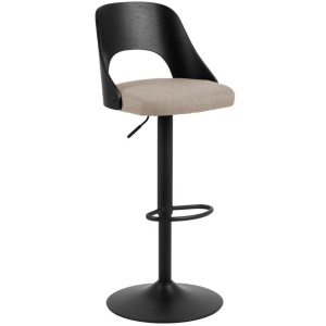 Scaun bar bej/negru din textil Lucy Quiet Object