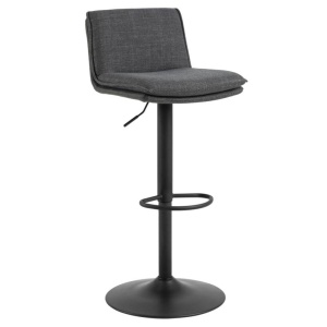 Scaun bar gri inchis din textil Flynn Basel Quiet Object