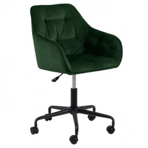Scaun birou ajustabil din catifea verde Brooke Quiet Object