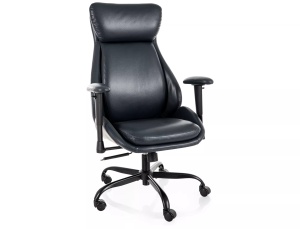 Scaun birou albastru navy din piele ecologica Q-092 The Home Collection