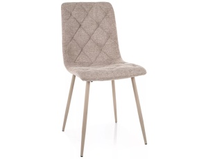 Scaun dining bej deschis din textil Jerry The Home Collection
