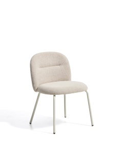 Scaun dining bej din textil Arino Chenille Kave Home